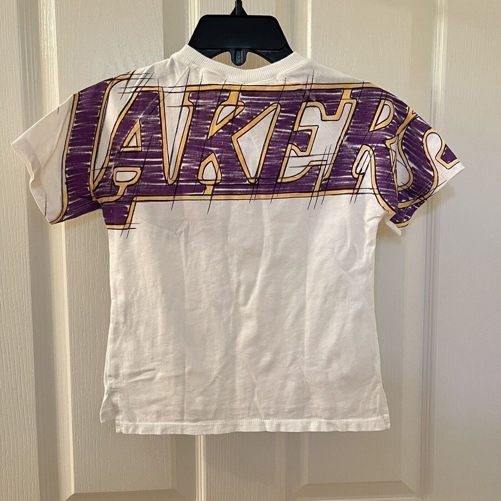 Zara Kids LA Los Angeles Lakers Back Spell Out T-Shirt Top Tee Size 3-4 years